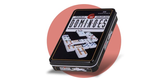 Boite de jeu Dominos colorés loisirs nouveaux
