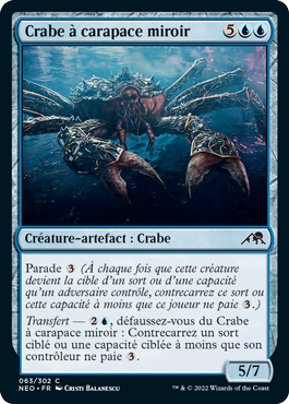 Crabe à carapace miroir