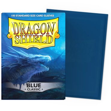 100 pochettes classic format standard blue dragon shield 