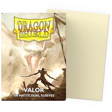 100 pochettes dual matte format standard valor dragon shield 