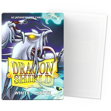 60 pochettes matte format japonais white dragon shield 