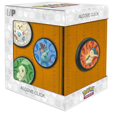 alcove clic flip box pokemon johto ultra pro 16124 