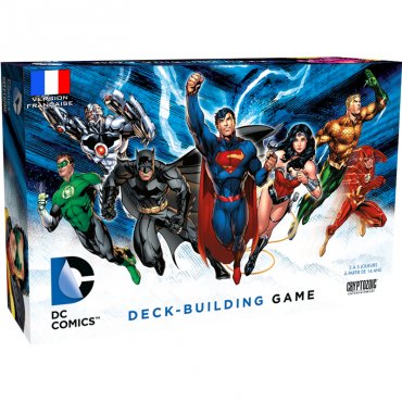 dc comics deck building game jeu cryptozoic boite 
