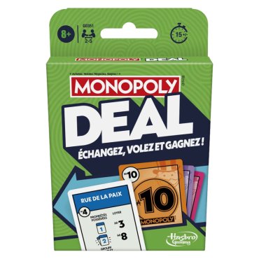 monopoly deal jeu hasbro boite de jeu 