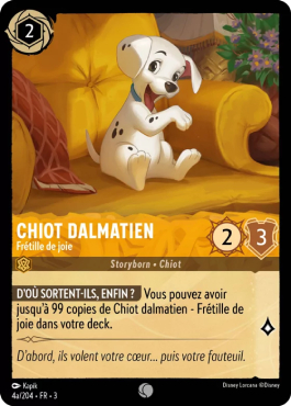 Chiot Dalmatien - Frétille de joie
