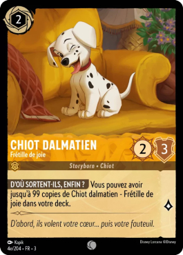 Chiot Dalmatien - Frétille de joie