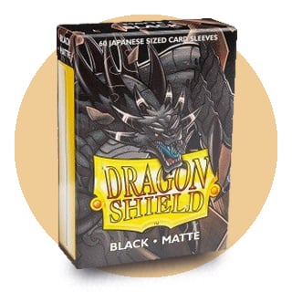 Dragon Shield Pochettes Black Matte format Japonais