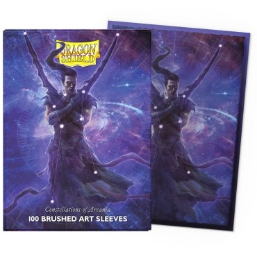 100 pochettes brushed art format standard constellations alaric dragon shield 