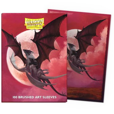 100 pochettes brushed art format standard valentines 2024 dragon shield at 12103 