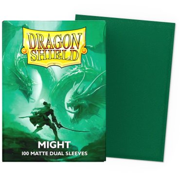 100 pochettes dual matte format standard might dragon shield at 15058 