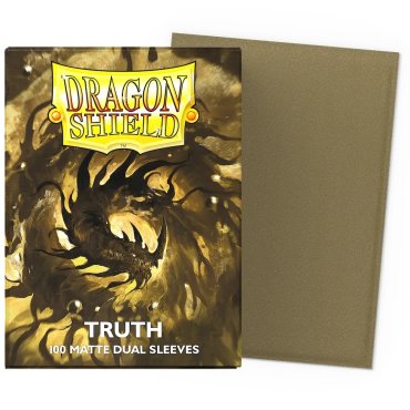 100 pochettes dual matte format standard truth dragon shield 