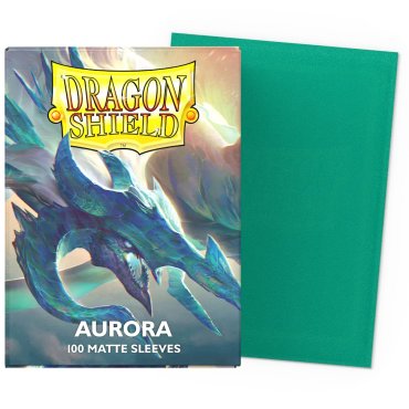100 pochettes matte format standard aurora dragon shield at 11058 