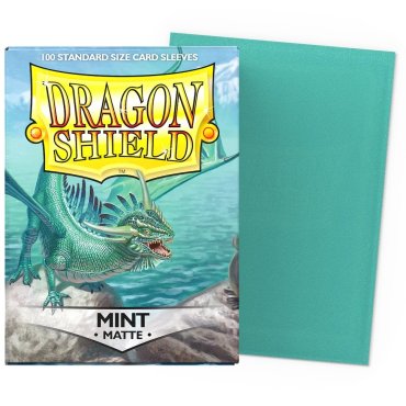 100 pochettes matte format standard mint dragon shield 
