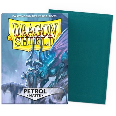 100 pochettes matte format standard petrol dragon shield 