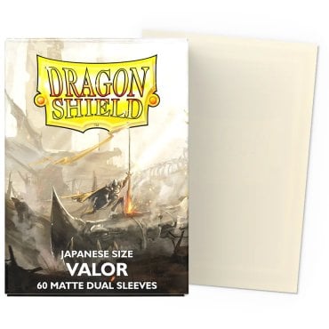 60 pochettes dual matte format japonais valor dragon shield 