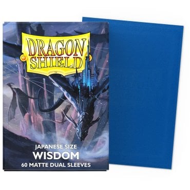 60 pochettes dual matte format japonais wisdom dragon shield 