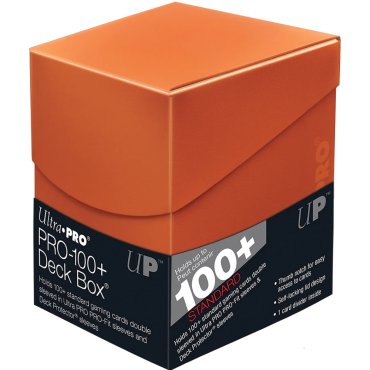 deck box eclipse 100 pumpkin orange ultra pro 85689 