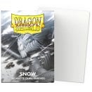 100 Pochettes Dual Matte Format Standard Snow - Dragon Shield
