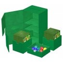 Deckbox Twin Flip'n'Tray Deck Case 200+ XenoSkin Green Monocolor - Ultimate Guard